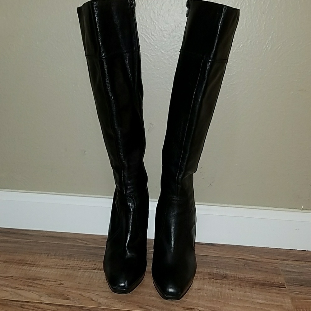 🍬OFFERS🍬 Black, blow the knee, heeled boots
